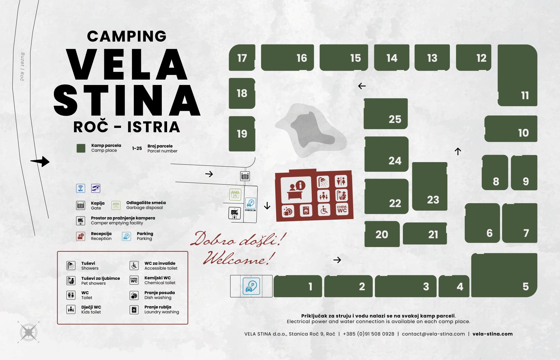 Camping site map